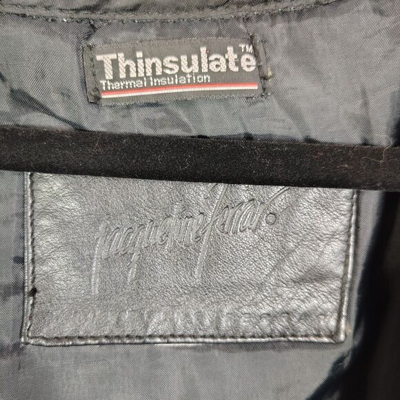 Vtg JACQUELINE FERRAR Leather Jacket XL Men's Thinsulate Long Lined - Picture 8 of 10